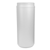 120 oz. HDPE White Canister with 120mm Neck (Lid Sold Separately)